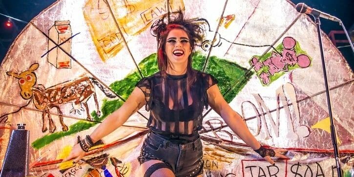 Lucie Jones as Maureen in Rent aims for Eurovision