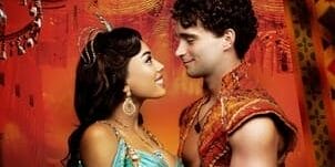 Aladdin - Prince Edward Theatre. Matthew Croke (Aladdin) and Jade Ewen (Jasmine) ┬® Disney