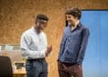 Bayo Gbadamosi and Colin Morgan in Gloria at Hampstead Theatre, photo by Marc Brenner