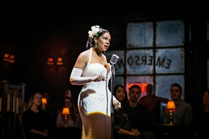 Audra McDonald as Billie Holiday in Lady Day at Emerson's Bar & Grill at the Wyndham's Theatre until 9 September 2017. CREDIT Marc Bren