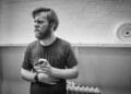 Brian Gleeson in rehearsal for Cat on a Hot Tin Roof. Photo by Charlie Gray.