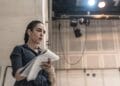 Director Yaël Farber in rehearsal for Knives in Hens. Photo by Marc Brenner 615