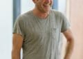 Barnaby Kay in rehearsals for Prism at Hampstead Theatre photo by Manuel Harlan