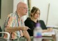 Terry Johnson (Director) in rehearsals for Prism at Hampstead Theatre photo by Manuel Harlan