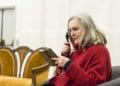 Gwen Taylor in rehearsals for THE IMPORTANCE OF BEING EARNEST. Photo credit James Findlay (6)