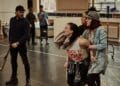 LtoR Rob Fowler, Christina Bennington, Danielle Steers & Sharon Sexton in rehearsals for BAT OUT OF HELL, credit Specular