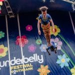 Acrobats Daniel and Ezera from Circus Abyssinia Launch Underbelly Festival Southbank (c) The Other Richard 4