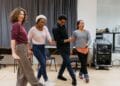 Cast in rehearsal for Nine Night at the National Theatre (c) Helen Murray-162-2