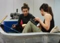 Louisa Lytton and Anna Acton in The Gulf rehearsals, credit of Rachael Cummings (7)