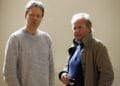 Writer Torben Betts & Patrick Ryecart in rehearsals for MONOGAMY, credit Simon Annand