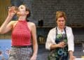 Genevieve Gaunt as Amanda & Janie Dee as Caroline Mortimer in MONOGAMY, credit Simon Annand