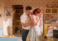 Richard Harrington as Johnny and Katherine Parkinson as Judy in Home, I'm Darling (c) Manuel Harlan