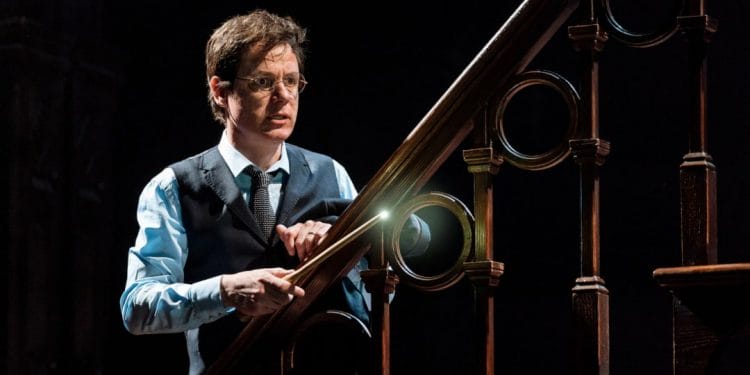Jamie Ballard (Harry Potter), in the West End Production of Harry Potter and the Cursed Child, photo credit Manuel Harlan