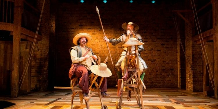 David Threlfall and Rufus Hound in Don Quixote 2016 production c.Helen-Maybanks RSC