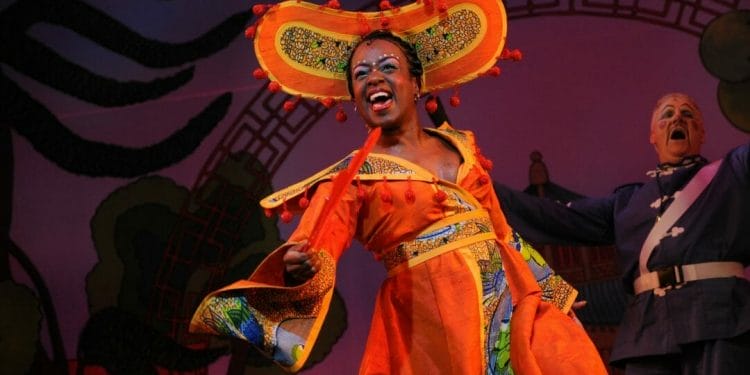 Tameka Empson in Aladdin at Hackney Empire 2009