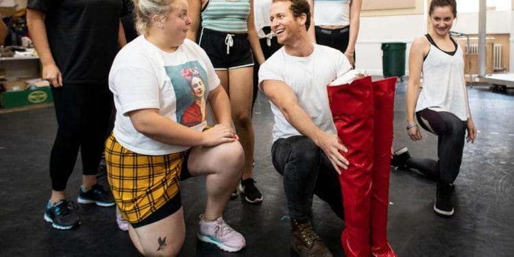 First Look Kinky Boots Tour in Rehearsal