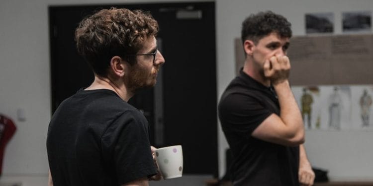 Gerard Kearns and Robbie O'Neill - To Have to Shoot Irishmen rehearsals - Photo by @themattdaniels