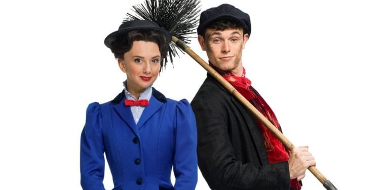 Zizi Strallen as Mary Poppins and Charlie Stemp as Bert - c. Seamus Ryan