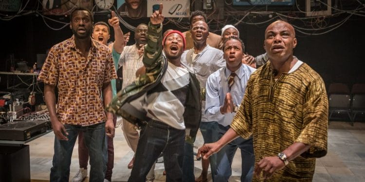 Barber Shop Chronicles at the National Theatre c. Marc Brenner