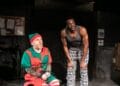 Dan Starkey and Michael Salami star in The Night Before Christmas at Southwark Playhouse credit Darren Bell