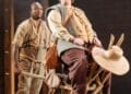 Raphael Bushay and Rufus Hound in the Royal Shakespeare Companys Don Quixote. London . Photography by Manuel Harlan