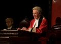 Christopher Ravenscroft as Mr Justice Wainwright in Witness for the Prosecution Credit Ellie Kurttz