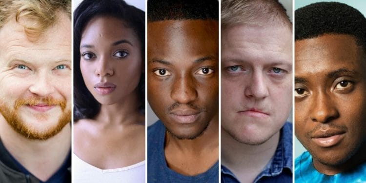 Cast of Stop and Search Arcola Theatre