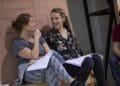 Julie Hale Katy Rudd in rehearsals for The Curious Incident of the Dog in the Night Time Photo Ellie Kurttz
