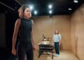 l r Sophie Steer and Leah Brotherhead in Lands at the Bush Theatre Bush Lands Production HelenMurray