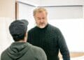 Owen Teale in rehearsals for Rutherford and Son. The Other Richard. min