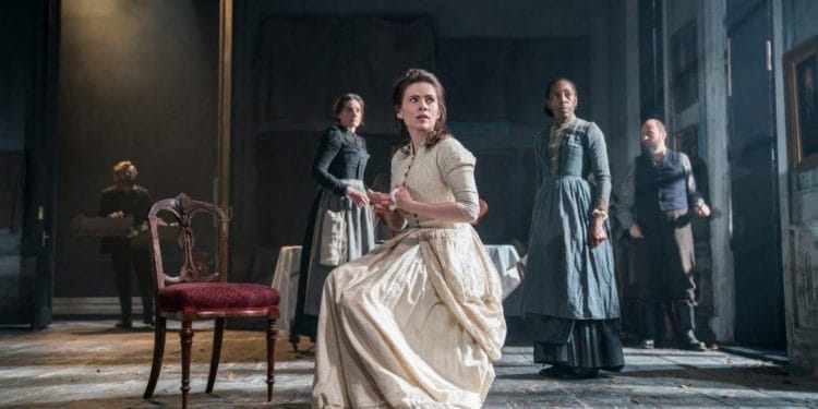 Hayley Atwell and Company in Rosmersholm. Photography Johan Persson