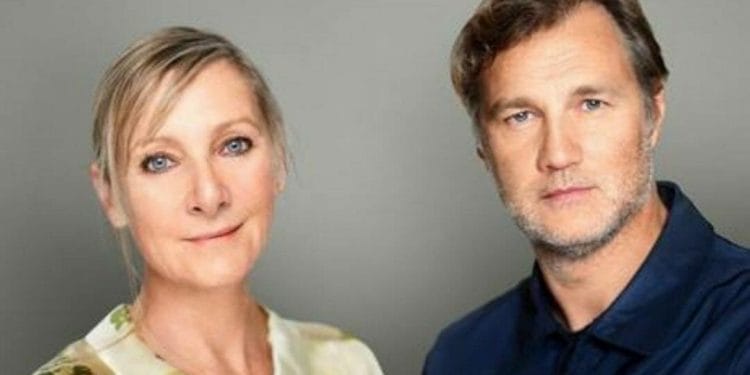 Lesley Sharp and David Morrissey play husband and wife in Jack Thorne’s the end of history…