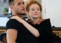 Julian Moore Cook and Dorothea Myer Bennett in rehearsals for WHILE THE SUN SHINES photo by Helen Murray