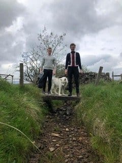 Sam Angell and Nick Howden Steenstra at Slack House Farm