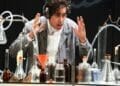 Stephen Mangan in The Man in the White Suit Credit Nobby Clark