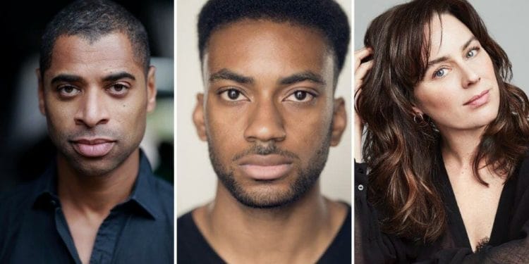 Cast of in a word at The Young Vic