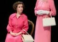 From L R Melissa Collier as Liz and Louise Bangay as Q Handbagged at the New Vic Theatre. Photo by Mark Douet A