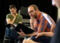 From L R Playwright Daniel Kanaber and Director Adam Quayle Rehearsals UnderThreeMoons Photo by DecoyMedia