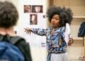 Susan Wokoma in rehearsals for Teenage Dick at the Donmar Warehouse directed by Michael Longhurst. Photo Marc Brenner