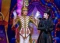 l r Julian Clary The Ringmaster and Paul OGrady Baron Von Savage in Goldilocks and The Three Bears at The London Palladium. Photo by Paul Coltas
