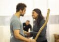 Luke Brady and Alexia Khadime in rehearsals for The Prince of Egypt credit Helen Maybanks