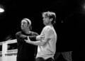 Roger Bart and Olly Dobson in rehearsals for Back to the Future The Musical credit Sean Ebsworth Barnes