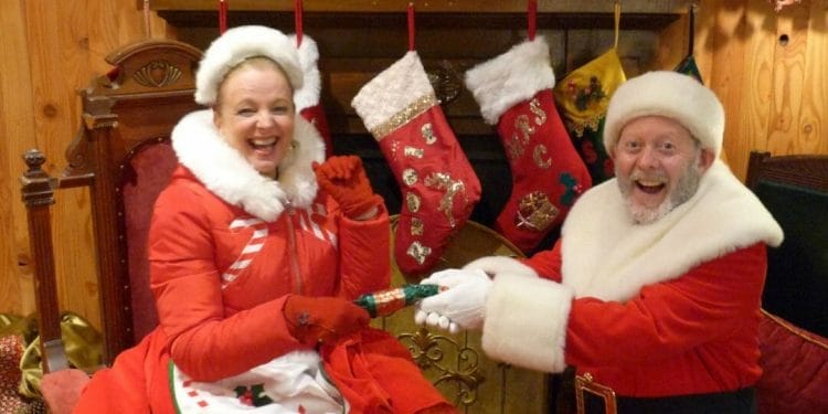 Clare Grogan as Mrs Claus and Colin McCredie as Santa The Magic of Christmas Photo by Amy Liptrott