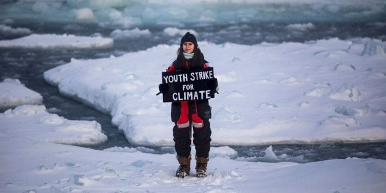 Mya Rose Craig Holds Most Northerly Climate Strike in the Arctic credit Daniella Zalcman courtesy of Greenpeace
