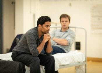 First Look: Shane Zaza and Alec Newman in Rehearsal for The Dumb Waiter ...