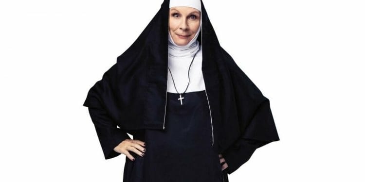 Jennifer Saunders as Mother Superior for Sister Act the Musical. Credit Ollie Rosser
