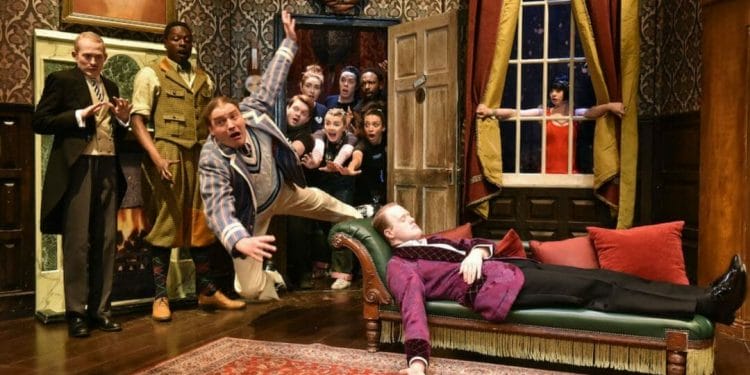 The Play That Goes Wrong Photo by Robert Day featuring previous tour cast