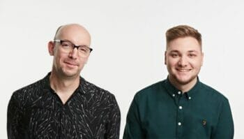 Chris Marcus and Damien Stanton of Theatre Support Fund at The Stage Awards