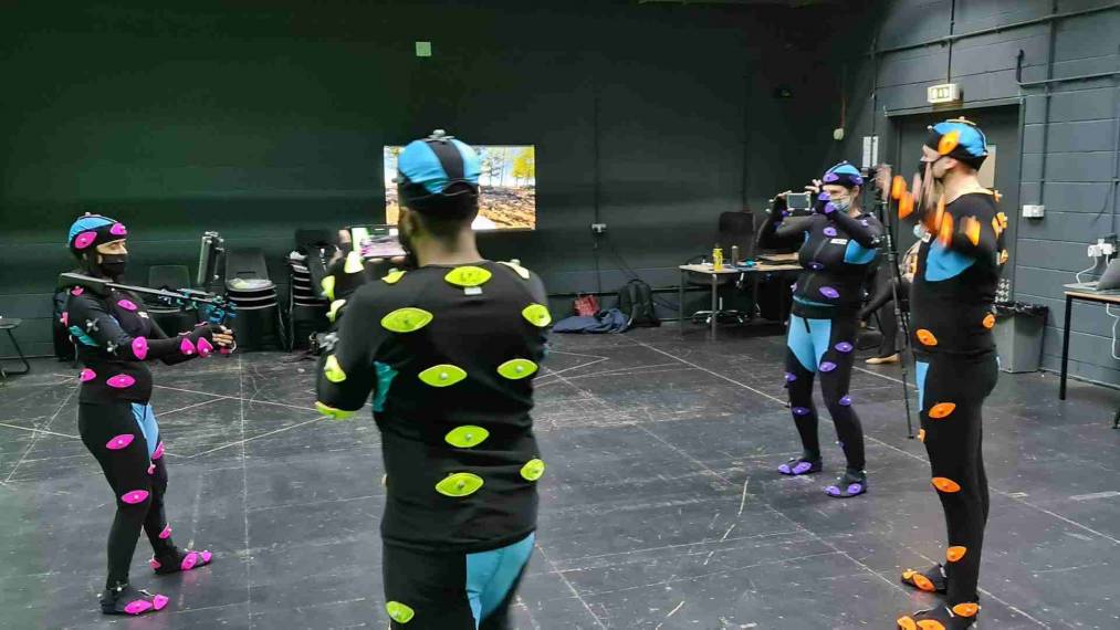Rose Bruford College Creative practice in the Digital Studio creating motion capture performance.