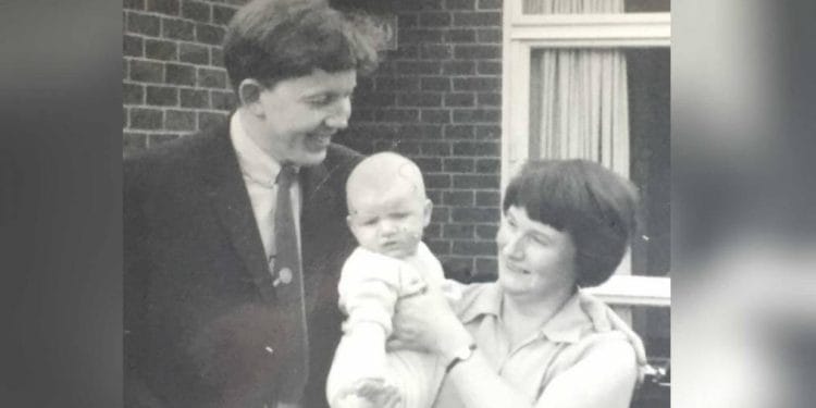 Mark Ravenhill as a baby in with his mother Angela and his father Ted Photo Credit Mark Ravenhill Angela